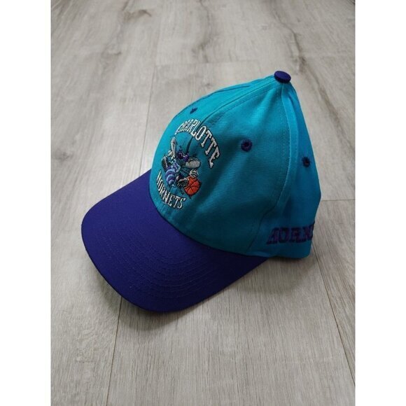 Vintage Charlotte Hornets Snapback Hat 90s - Picture 4 of 12